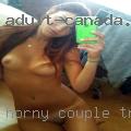 Horny couple tries